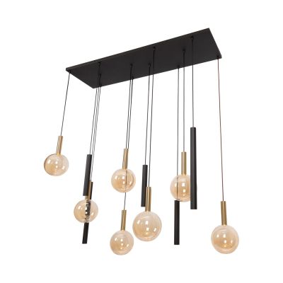 Lucide JOSIANE - Pendant light - 7xG9 - Black - Vibes